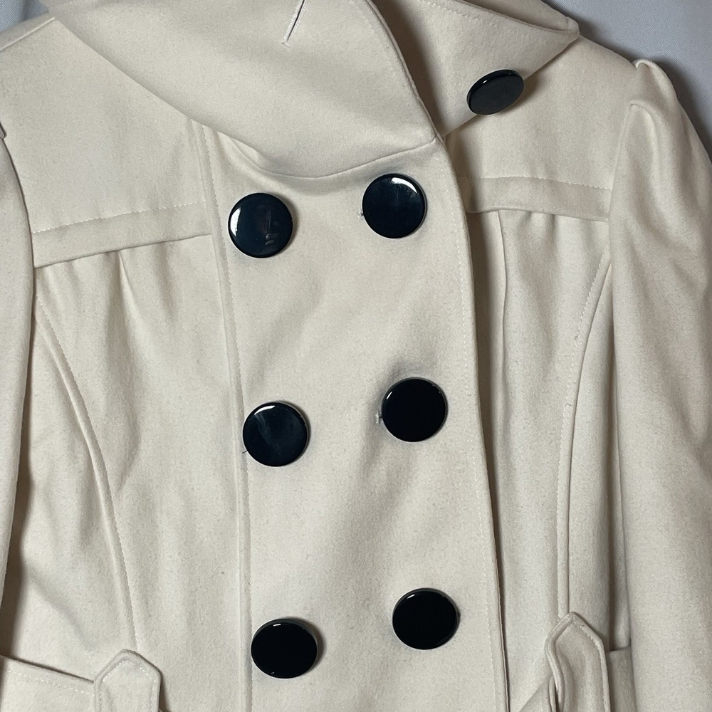 Worthington Women's Double Breasted‎ Wool-blend Peacoat Size Medium - Picture 4 of 11